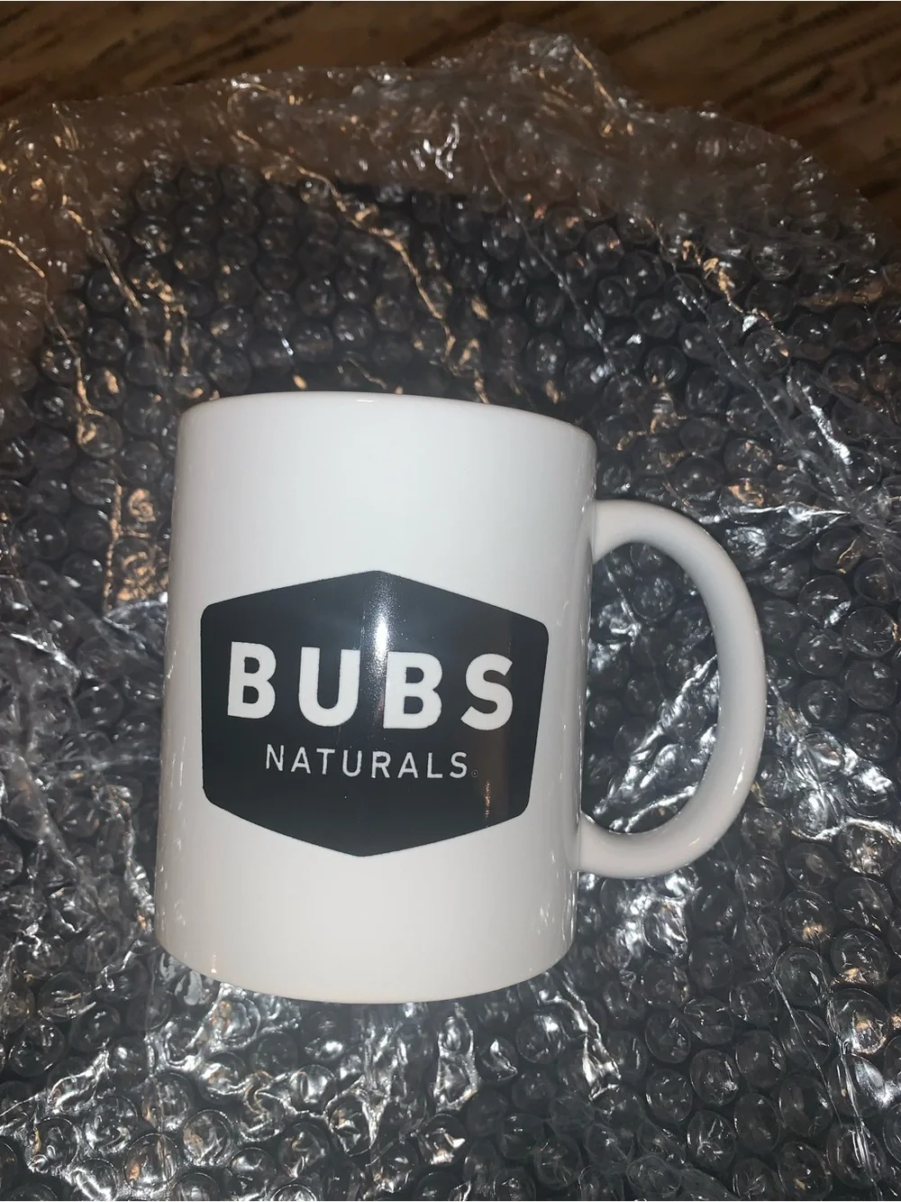 BUBS Naturals White Ceramic Logo Mug